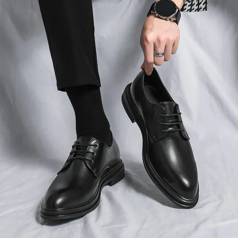 Karl – Glänzende Derby-Schnürschuhe für Herren