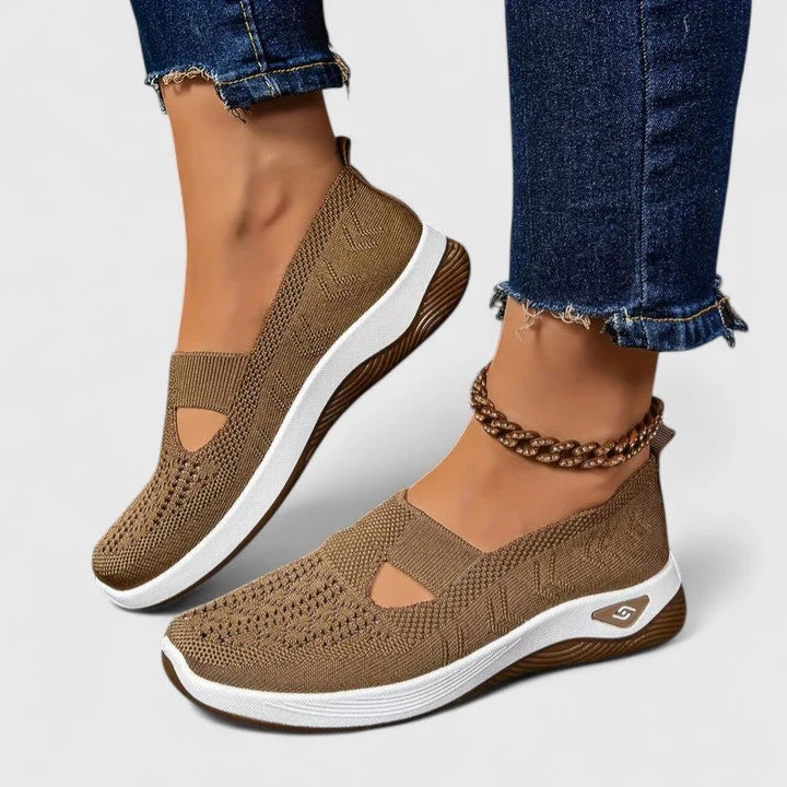 Emilia – Damen-Walkingsneaker aus Mesh zum Hineinschlüpfen