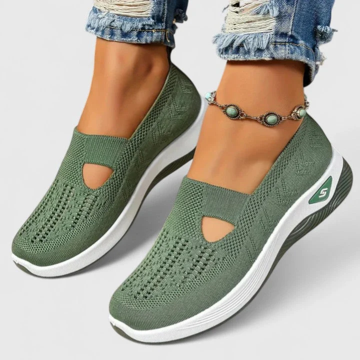 Emilia – Damen-Walkingsneaker aus Mesh zum Hineinschlüpfen