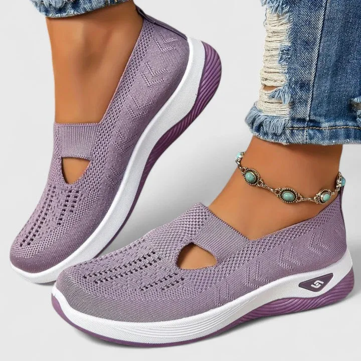 Emilia – Damen-Walkingsneaker aus Mesh zum Hineinschlüpfen