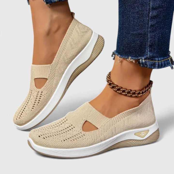 Emilia – Damen-Walkingsneaker aus Mesh zum Hineinschlüpfen