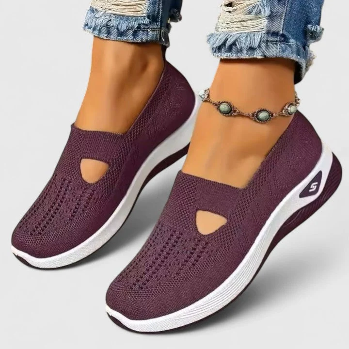 Emilia – Damen-Walkingsneaker aus Mesh zum Hineinschlüpfen