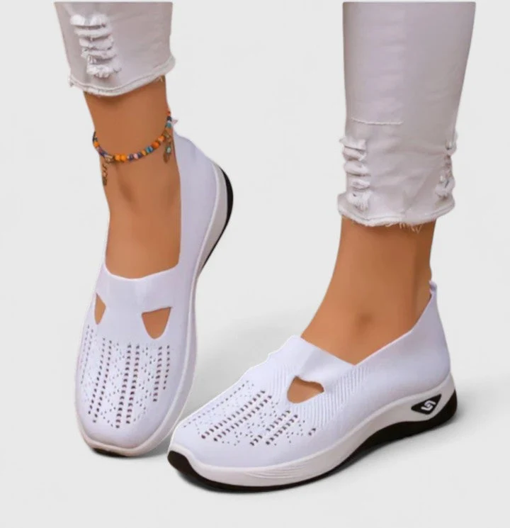 Emilia – Damen-Walkingsneaker aus Mesh zum Hineinschlüpfen