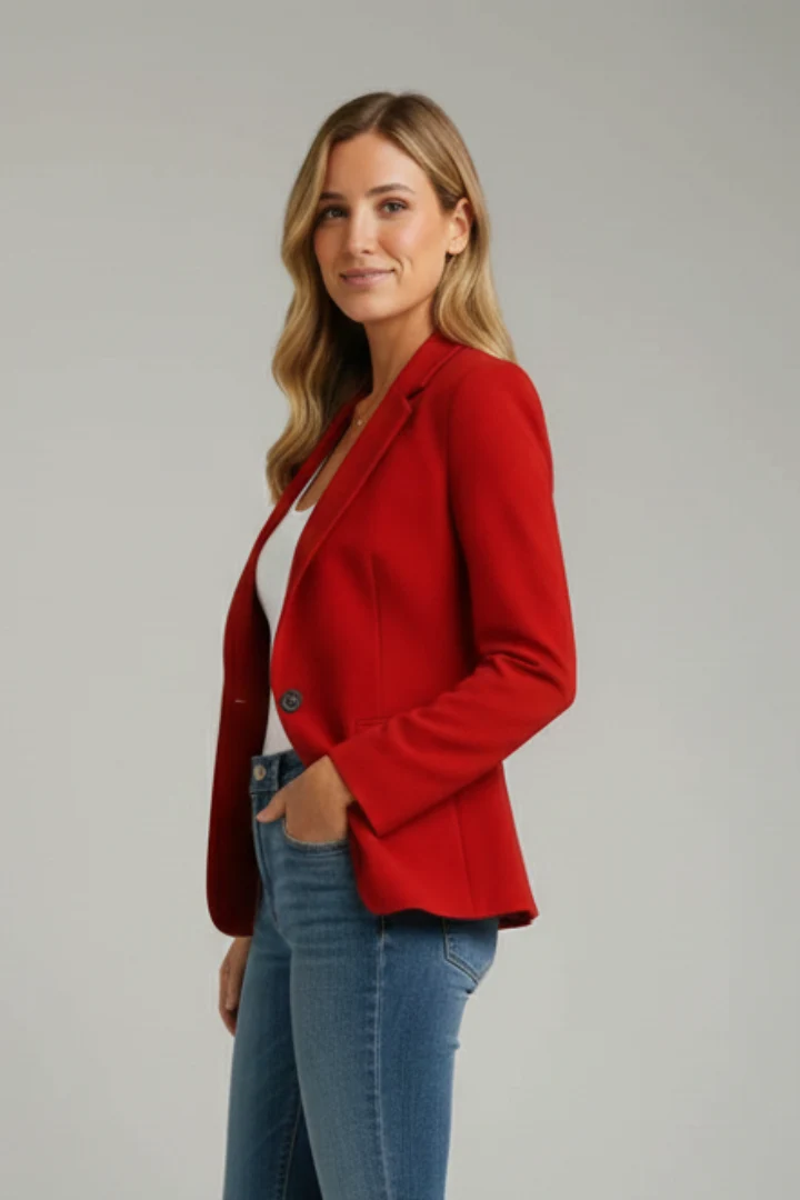 Theresa – Damenjacke mit gekerbtem Kragen