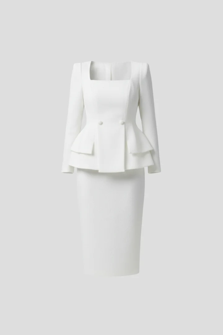 Christina – Modern geschnittenes Kleid für Damen mit quadratischem Ausschnitt