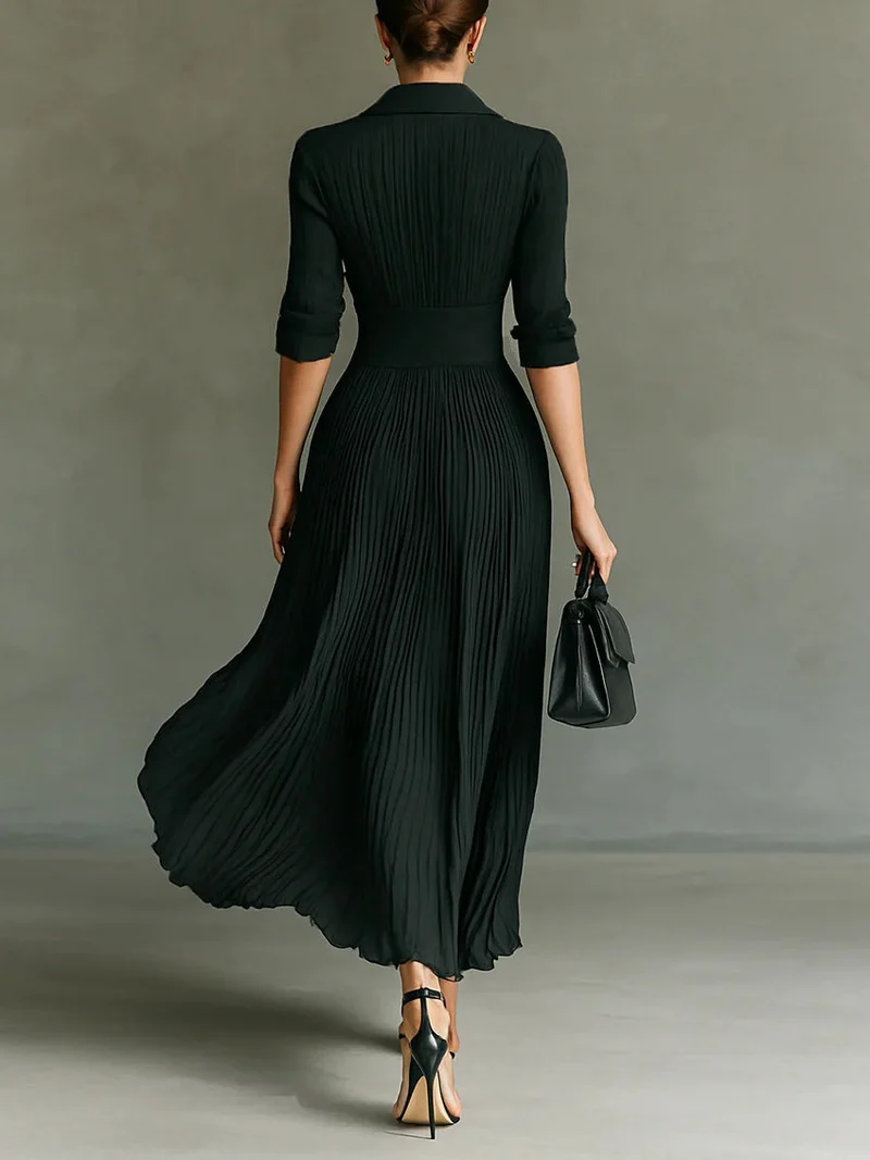 Annika – Maxikleid mit Falten für Damen