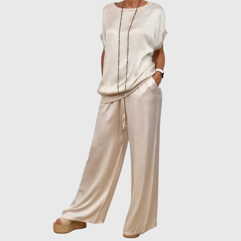 Carina – Luxuriöses Lounge-Set für Damen aus Satin