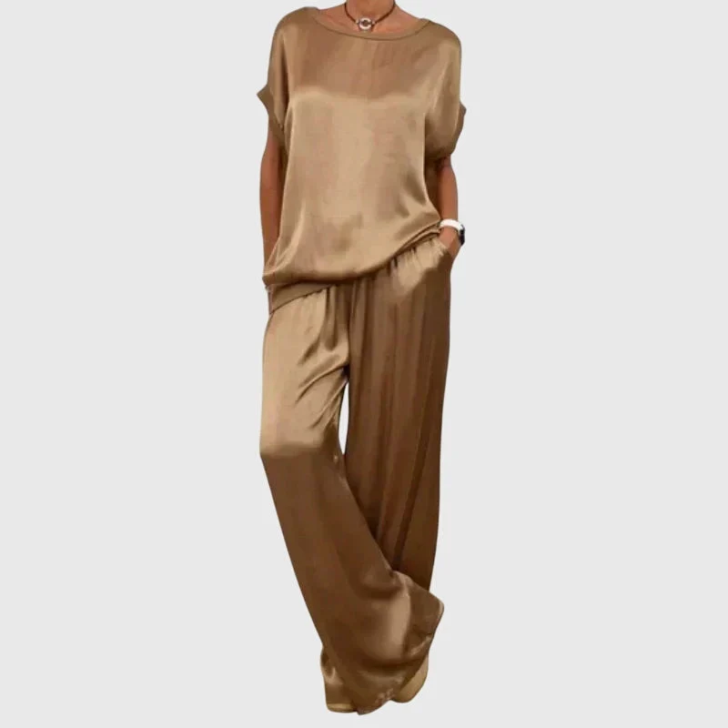 Carina – Luxuriöses Lounge-Set für Damen aus Satin