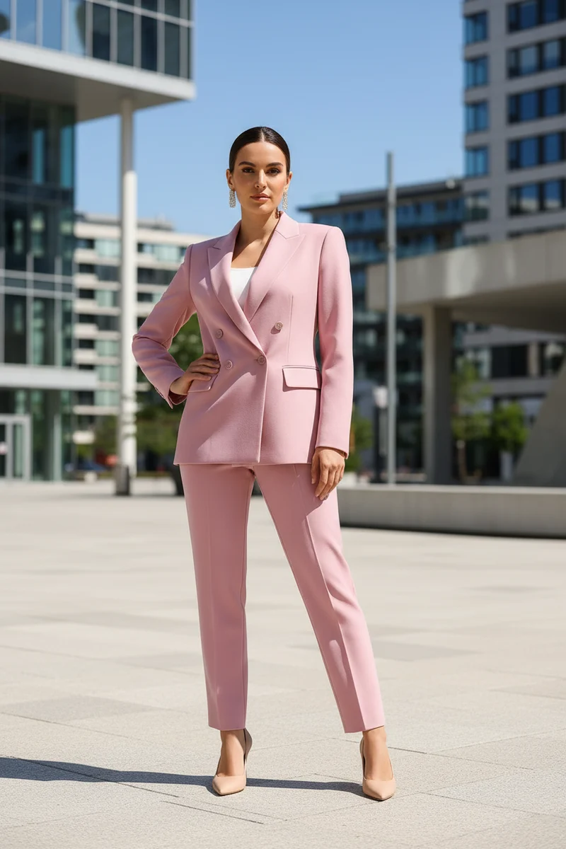 Elvira – Maßgeschneiderter Zweireiher-Blazer für Damen