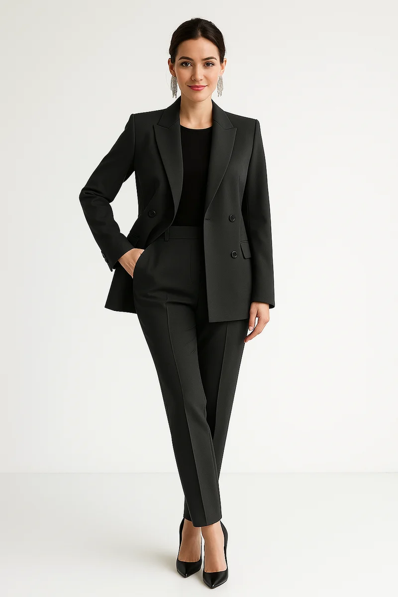 Elvira – Maßgeschneiderter Zweireiher-Blazer für Damen