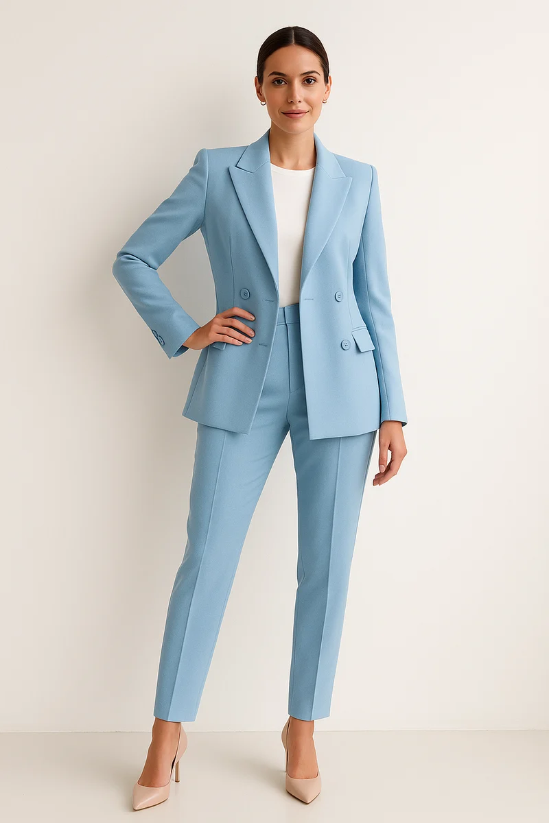 Elvira – Maßgeschneiderter Zweireiher-Blazer für Damen