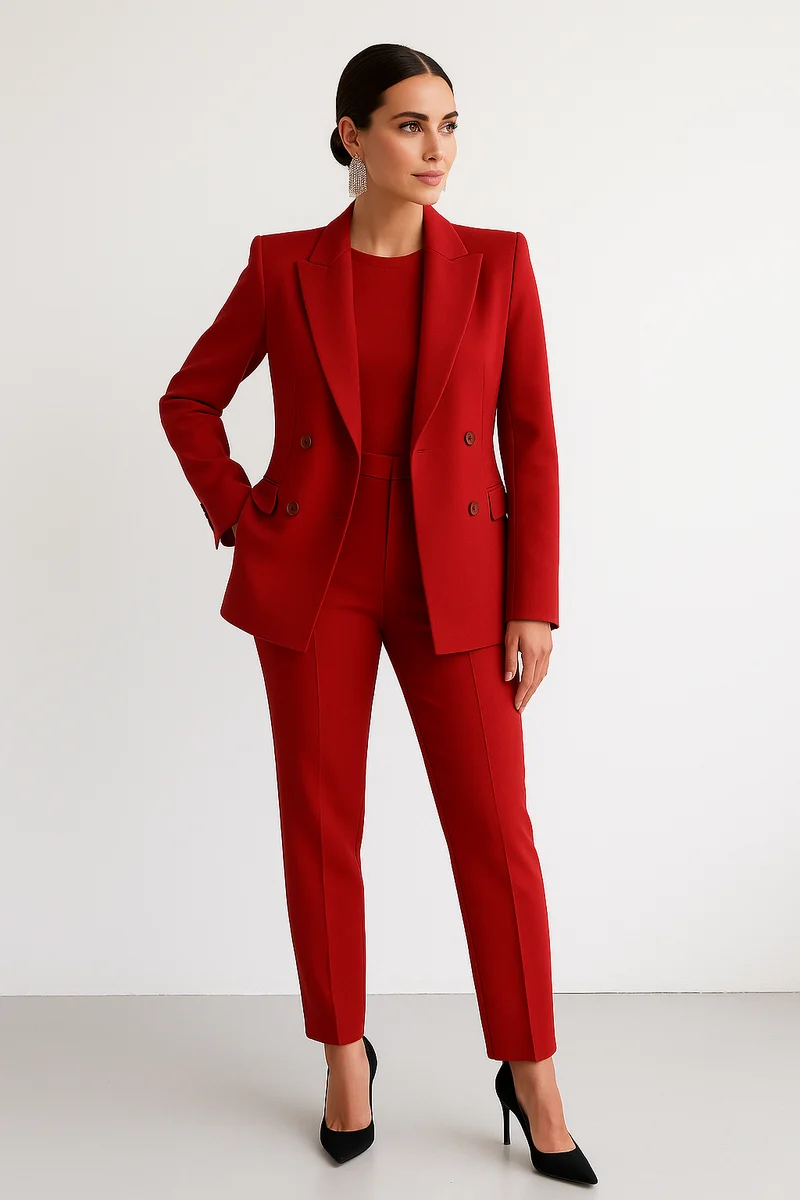 Elvira – Maßgeschneiderter Zweireiher-Blazer für Damen