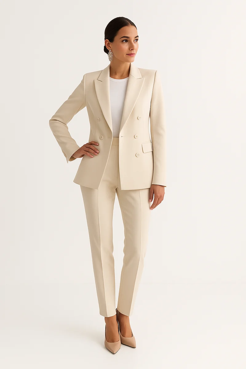 Elvira – Maßgeschneiderter Zweireiher-Blazer für Damen