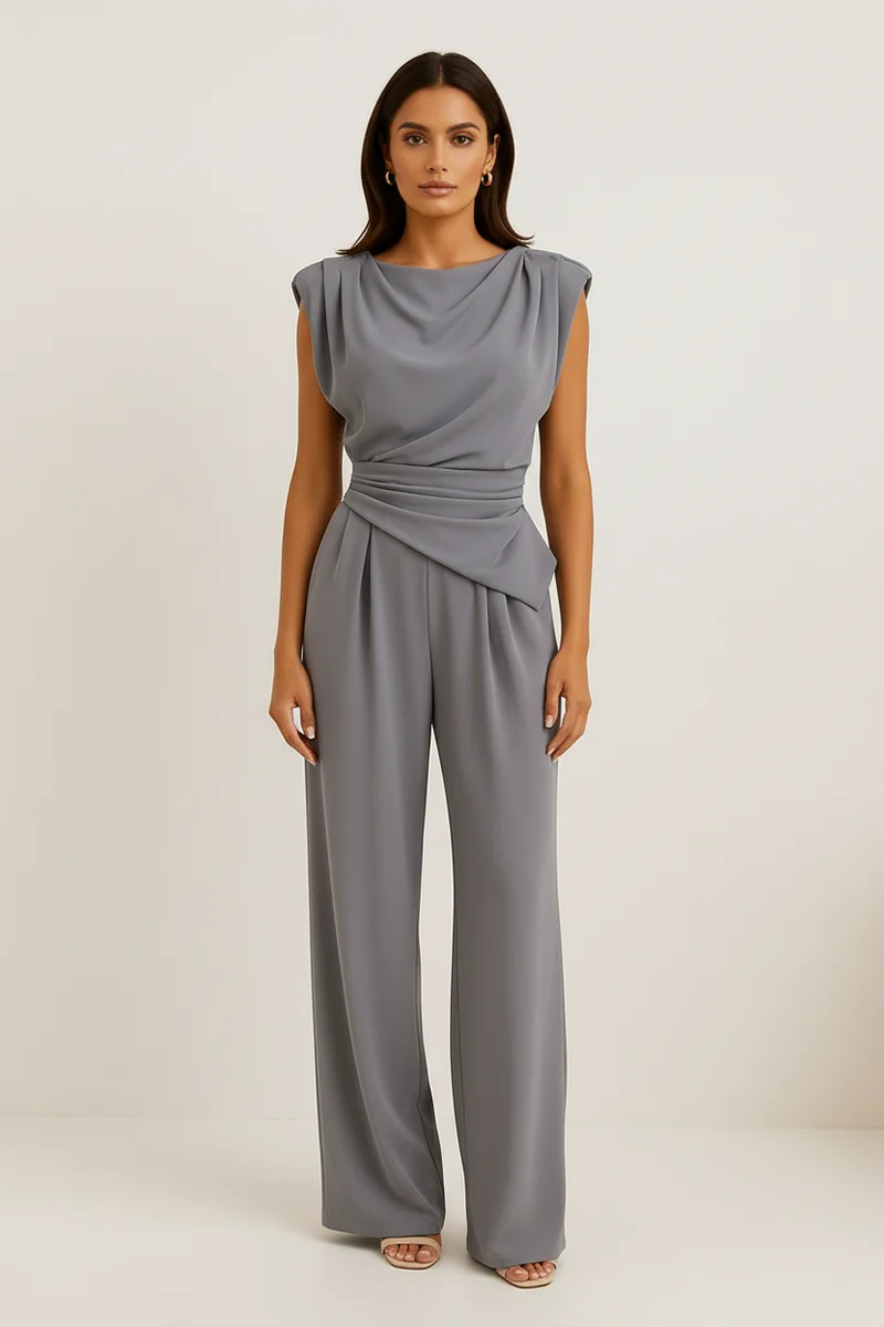 Irina – Eleganter Jumpsuit mit weitem Hosenbein für Damen