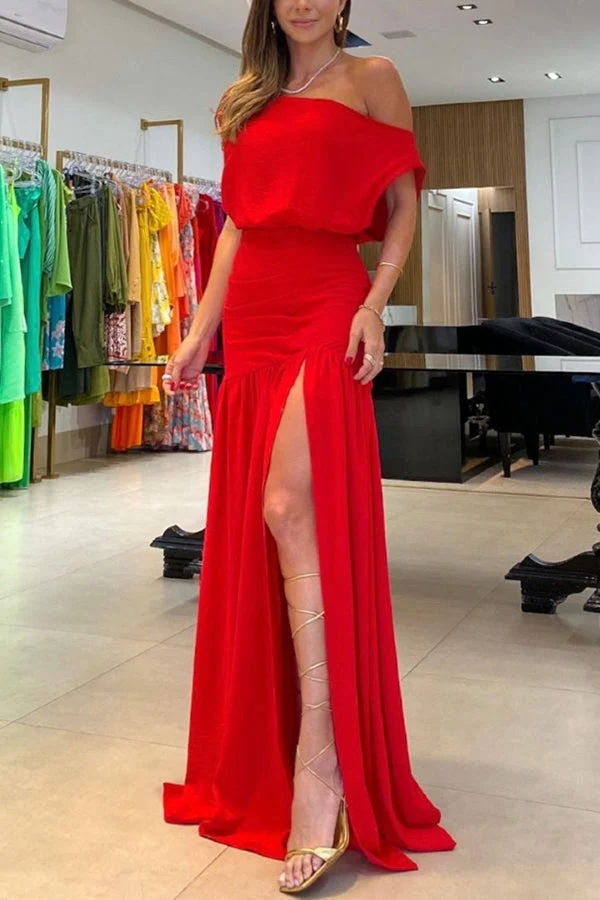 Christina – Abendkleid für Damen mit schulterfreiem Ausschnitt