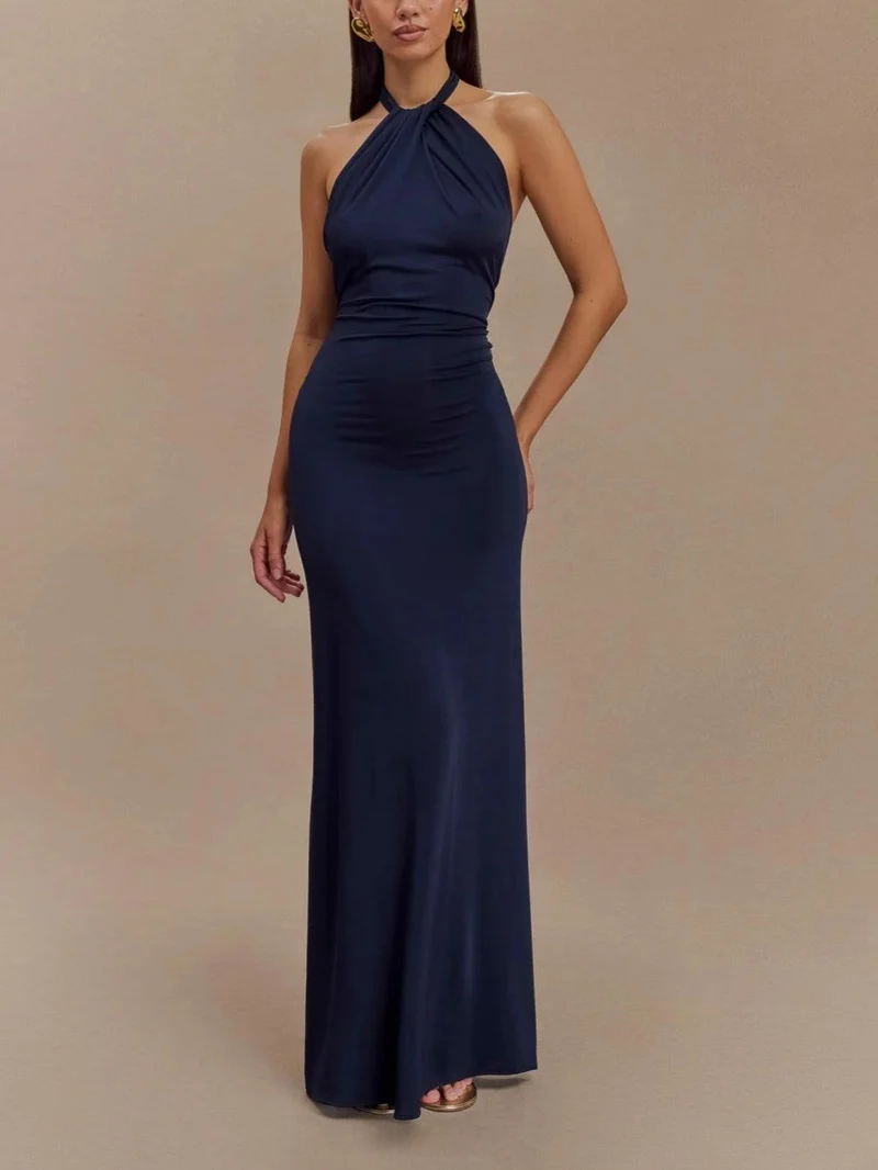 Hannah – Elegantes, figurbetontes Neckholder-Kleid für Damen