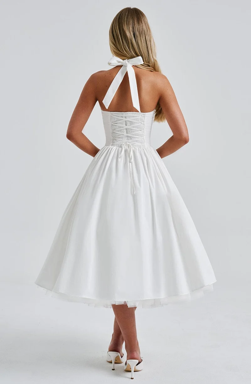 Lea – Elegantes Neckholder-Kleid für Damen