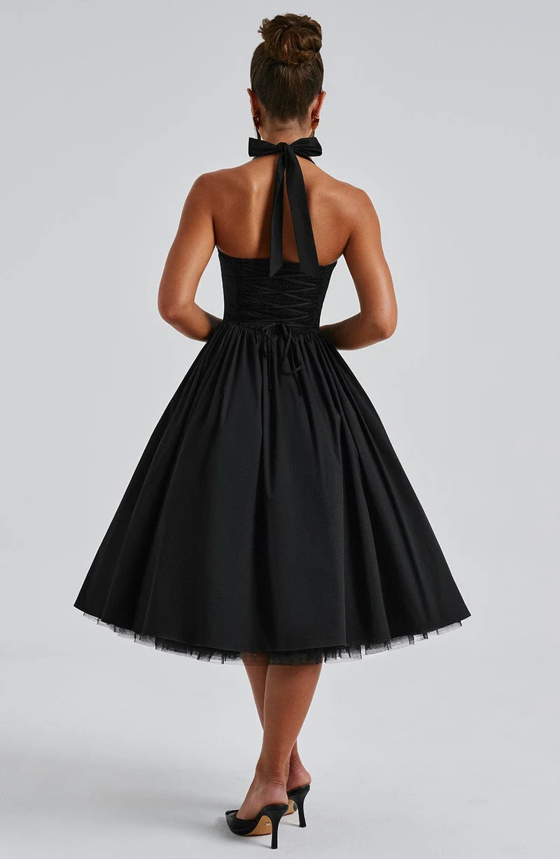 Lea – Elegantes Neckholder-Kleid für Damen