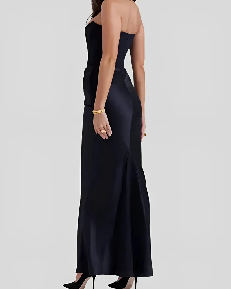 Ella – Elegantes, trägerloses Maxikleid für Damen
