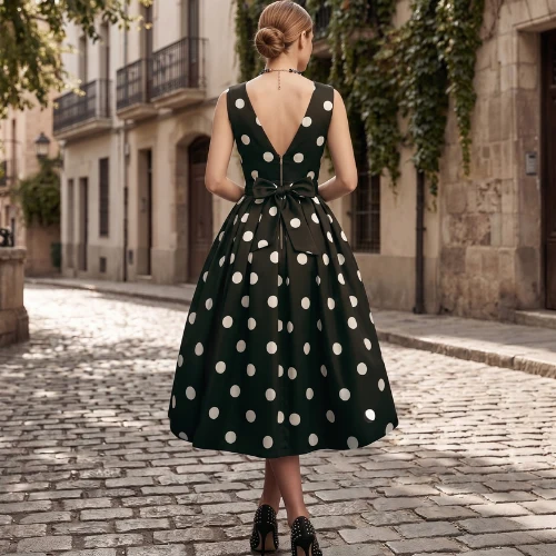 Isabella – Elegantes Wickelkleid mit Polka-Dots für Damen