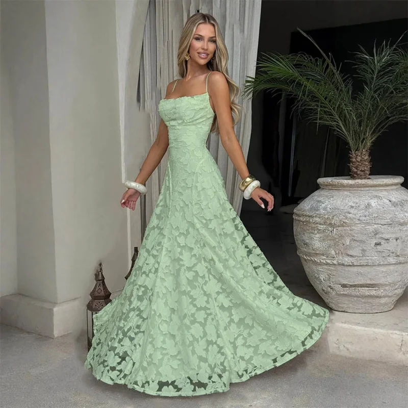 Annika – Elegantes A-Linien-Kleid mit Spaghettiträgern für Damen