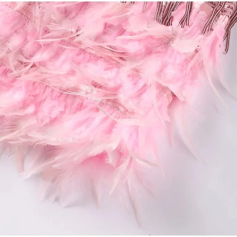 Elvira – Flauschiges Fransenkleid für Damen