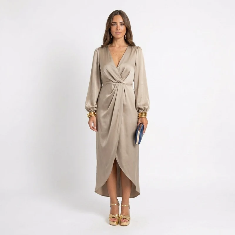 Hannah – Elegantes Wickelkleid für Damen