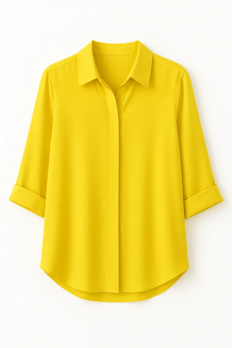 Paula – Elegante, leichte Damenbluse mit V-Ausschnitt