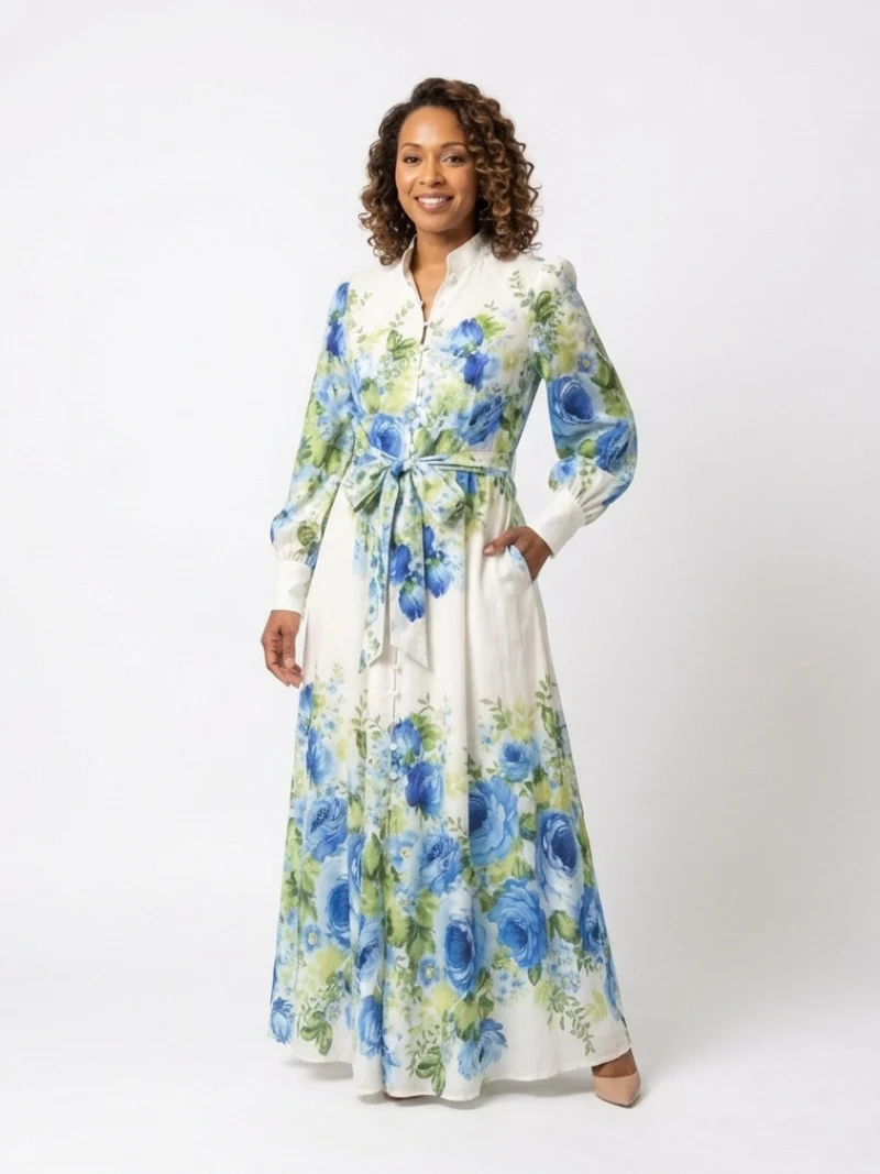 Clara – Elegantes Langarmkleid für Damen