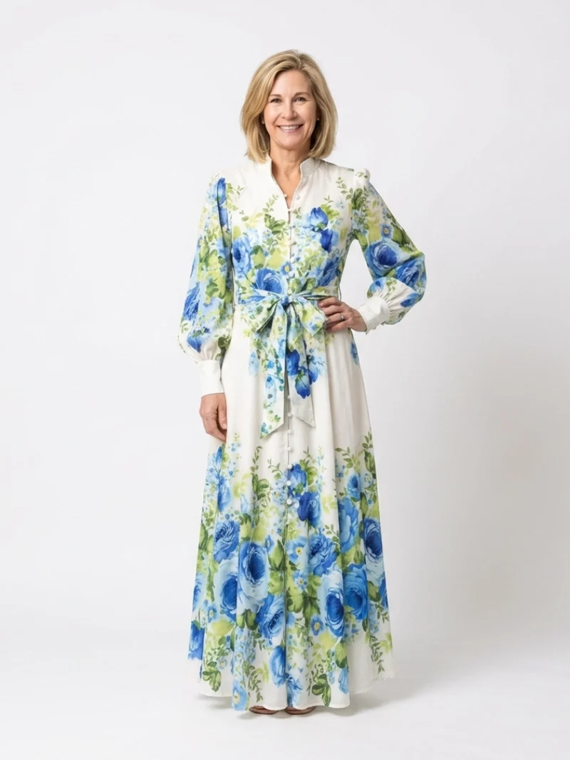 Clara – Elegantes Langarmkleid für Damen
