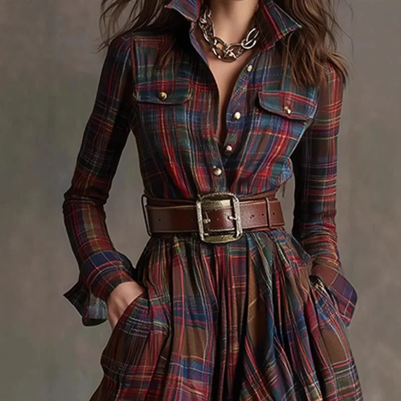 Hannah – Elegantes langes Karokleid für Damen