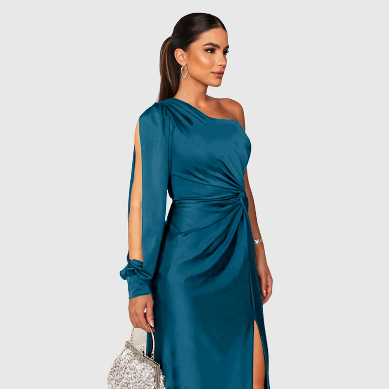 Sarah – Elegantes Abendkleid mit einer Schulter