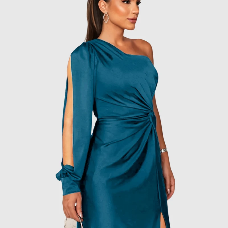 Sarah – Elegantes Abendkleid mit einer Schulter
