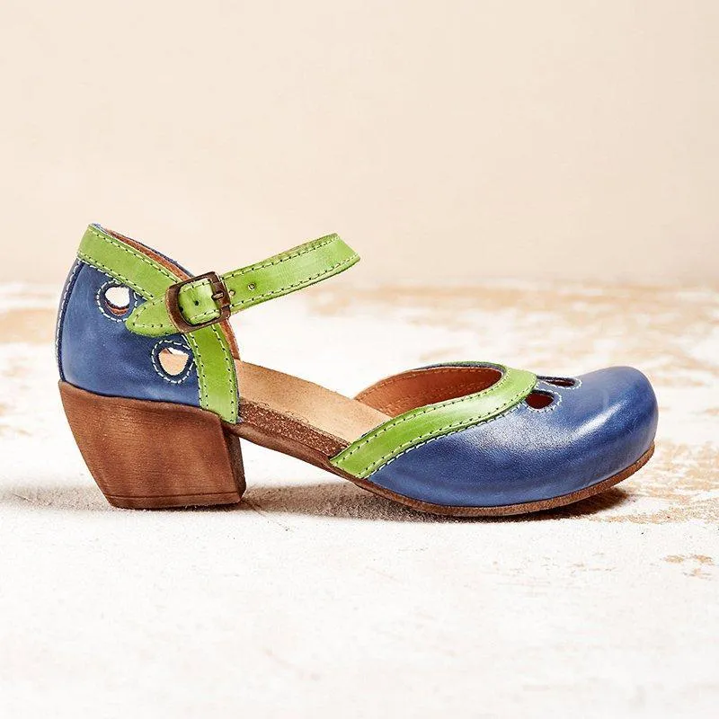 Antonia – Orthopädische Sandalen mit niedrigem Absatz für Damen