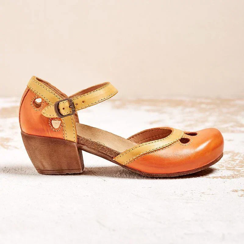 Antonia – Orthopädische Sandalen mit niedrigem Absatz für Damen