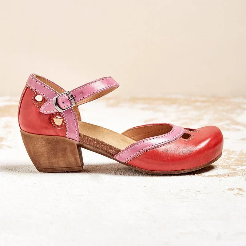 Antonia – Orthopädische Sandalen mit niedrigem Absatz für Damen