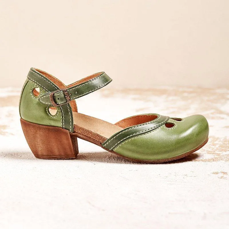 Antonia – Orthopädische Sandalen mit niedrigem Absatz für Damen