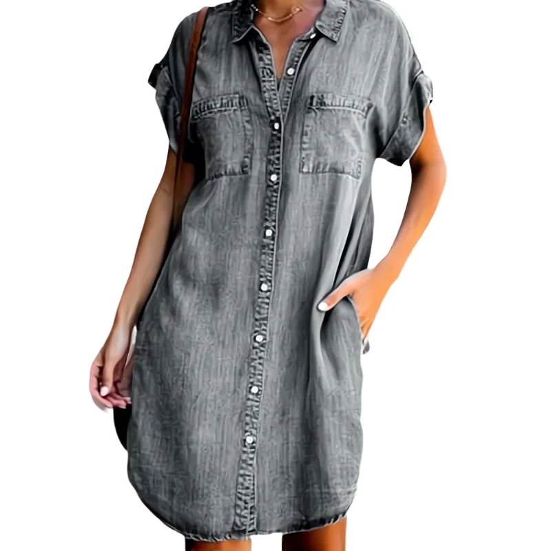 Irina – Lässiges, locker sitzendes Jeanskleid für Damen
