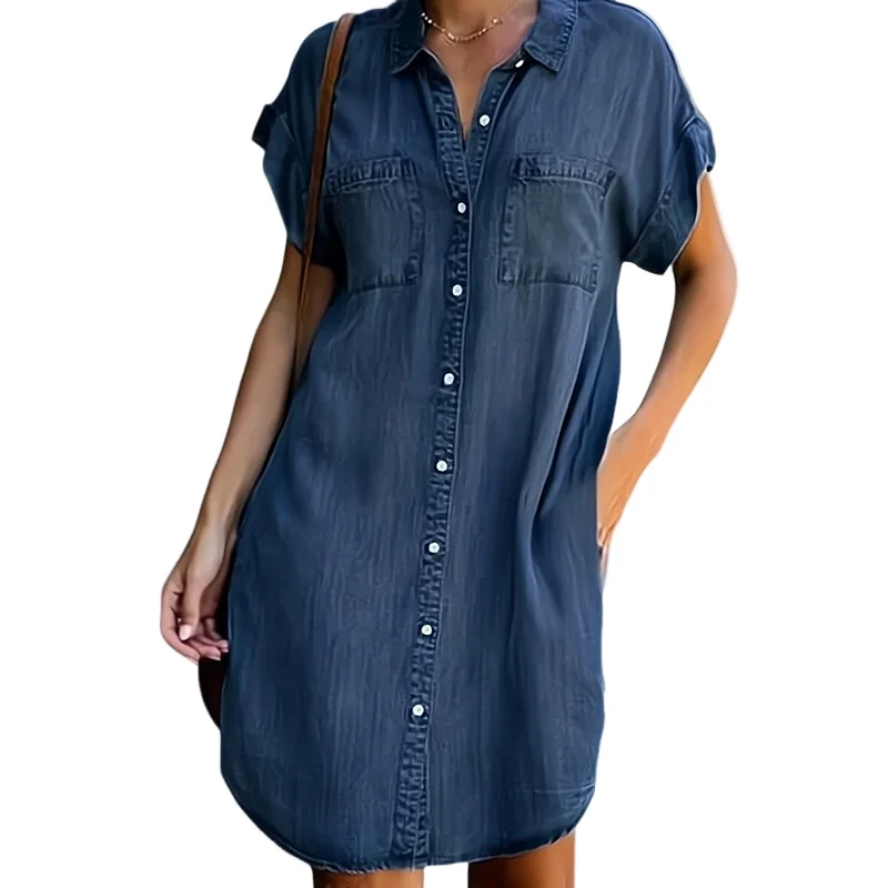 Irina – Lässiges, locker sitzendes Jeanskleid für Damen