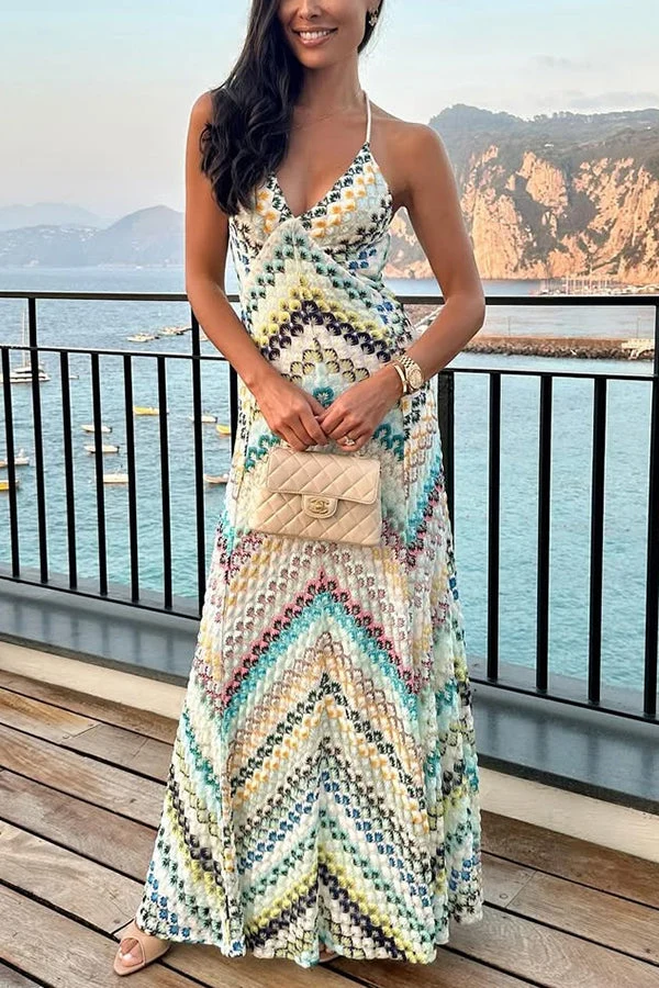 Theresa – Elegantes Strickkleid mit Fischgrätenmuster für Damen