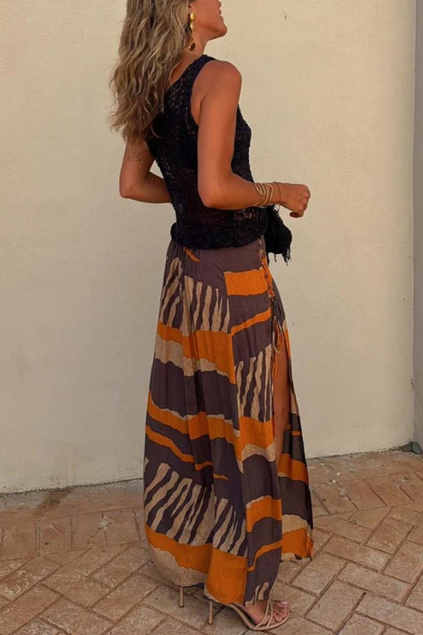 Melanie – Schicke Sommer-Hose mit seitlicher Schnürung für Damen