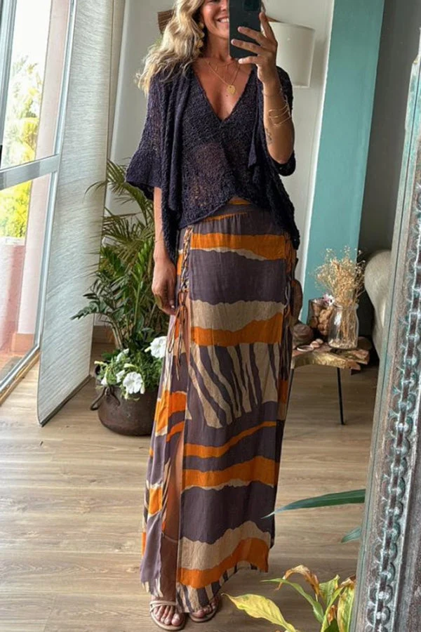 Melanie – Schicke Sommer-Hose mit seitlicher Schnürung für Damen