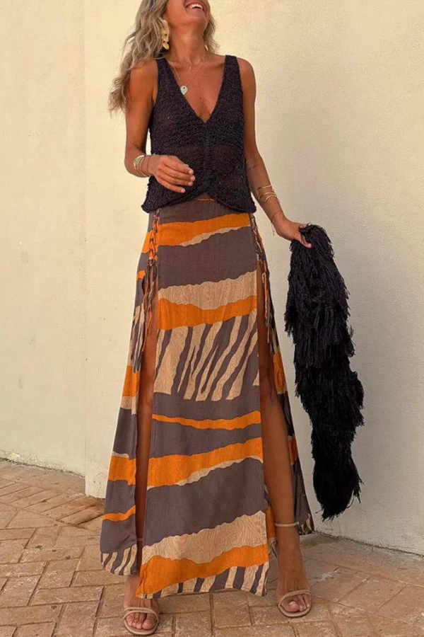 Melanie – Schicke Sommer-Hose mit seitlicher Schnürung für Damen