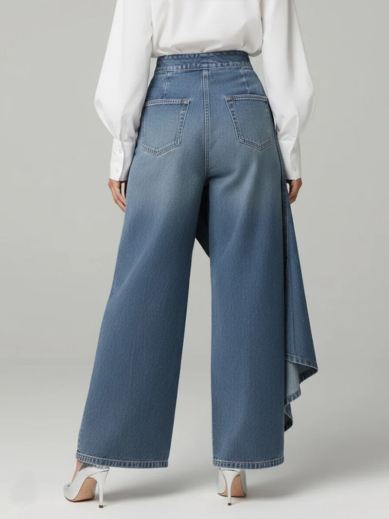 Maya – Stilvolle Jeans mit hoher Taille und weitem Bein für Damen