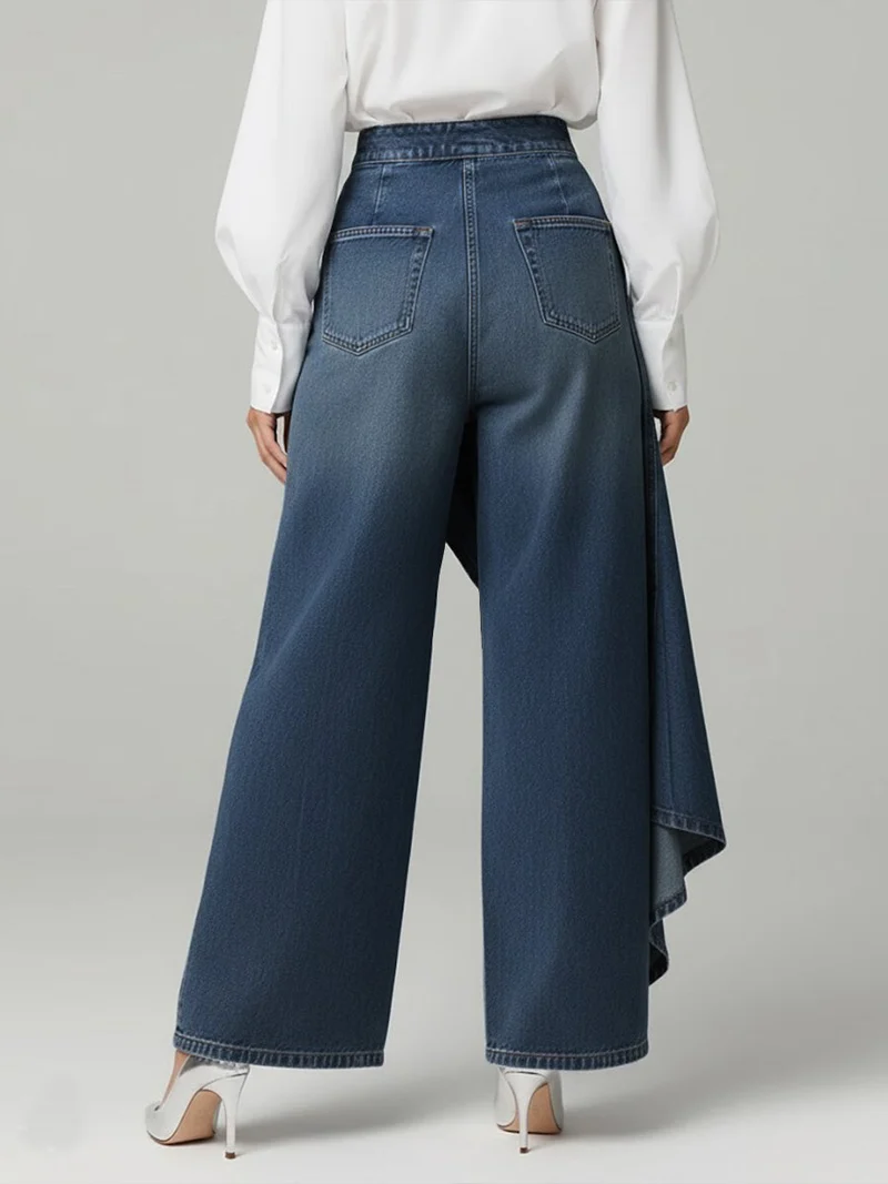 Maya – Stilvolle Jeans mit hoher Taille und weitem Bein für Damen