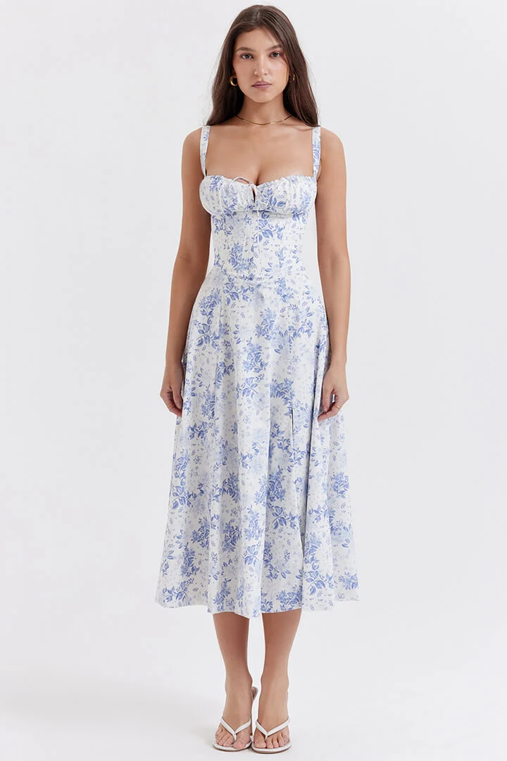 Daniela – Elegantes Sommerkleid mit Blumenmuster für Damen
