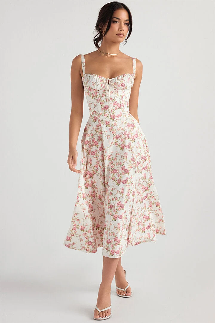 Daniela – Elegantes Sommerkleid mit Blumenmuster für Damen