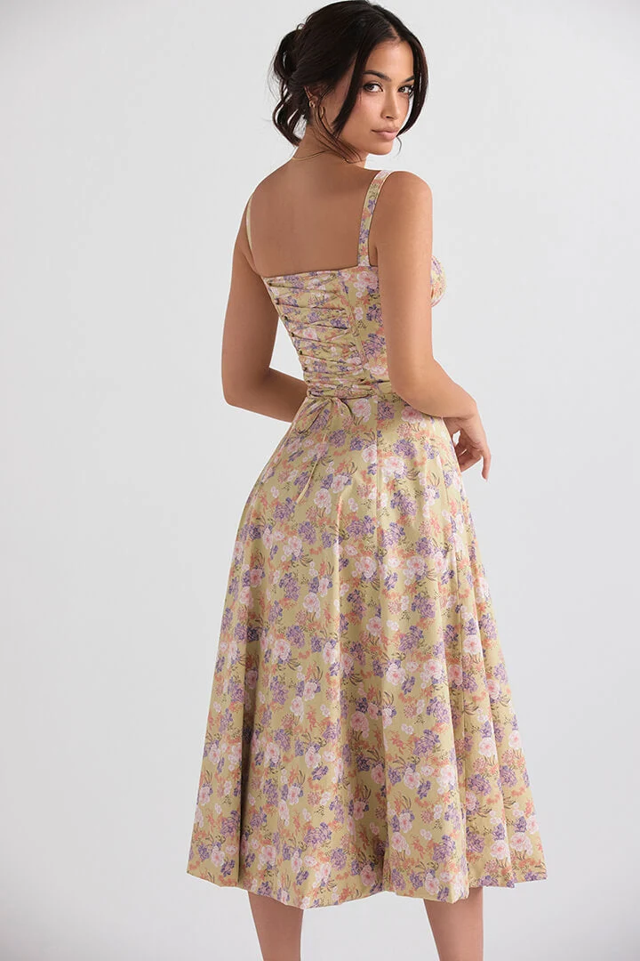 Daniela – Elegantes Sommerkleid mit Blumenmuster für Damen