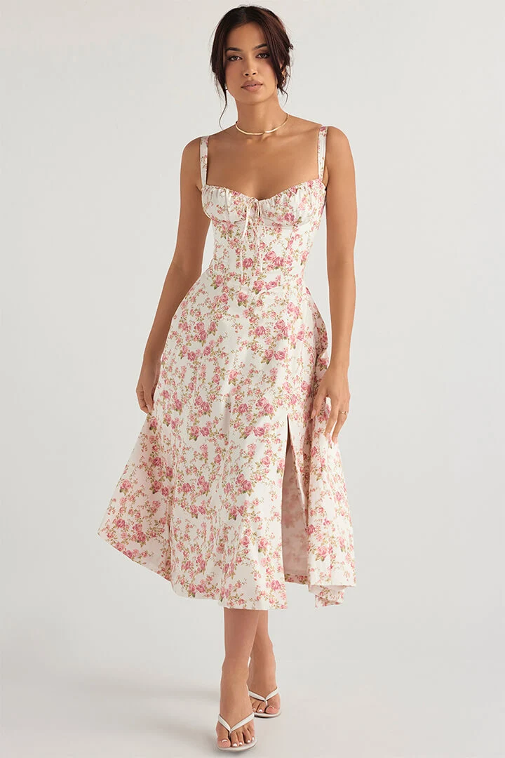 Daniela – Elegantes Sommerkleid mit Blumenmuster für Damen