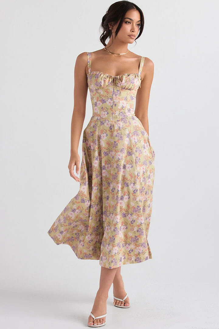 Daniela – Elegantes Sommerkleid mit Blumenmuster für Damen